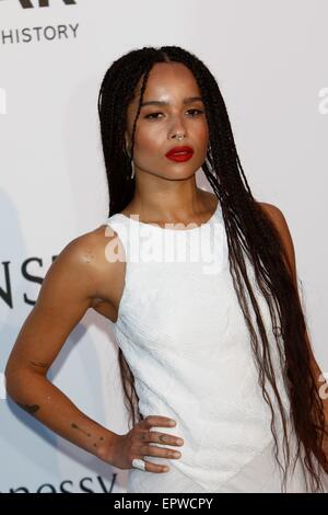 Actress Zoe Kravitz attends amfAR's 22nd Cinema Against Aids gala during the 68th Annual Cannes Filmfest at Hotel du Cap-Eden-Roc in Cap d'Antibes, France, on 21 May 2015. Photo: Hubert Boesl/dpa - NO WIRE SERVICE - Stock Photo