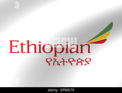 Ethiopian Airlines logo icon flag symbol emblem sign Stock Photo - Alamy