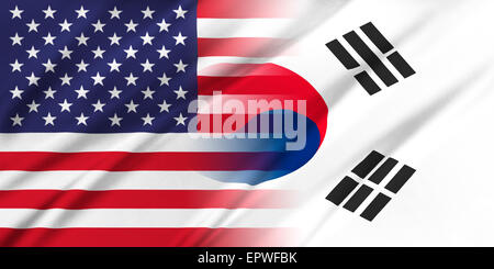 USA and Korea South. Stock Photo