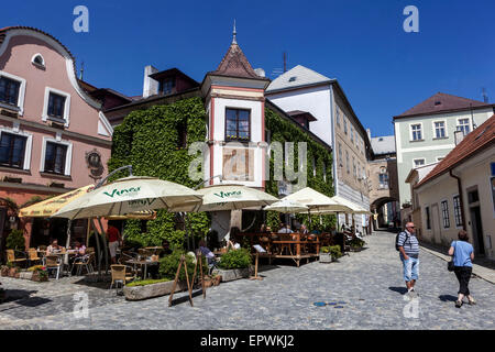 Historic old town, Jindrichuv Hradec, Czech Republic Stock Photo