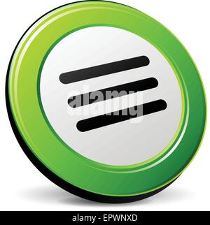 illustration of expand 3d icon on white background Stock Vector