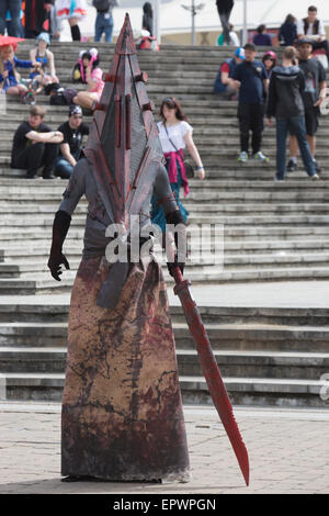 A couple cosplays characters from Horror videogame franchise Silent Hill,  Stock Photo, Picture And Rights Managed Image. Pic.  UIG-1059-48-CHP-SOFA2021-D3-20211016016