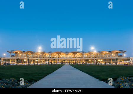 Queen Alia International Airport, Amman, Jordan. Elevation at night Stock Photo