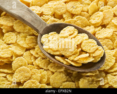 Cornflakes. Food background. Stock Photo