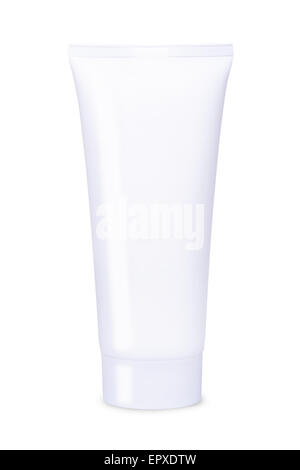 Lotion tube on a white background Stock Photo