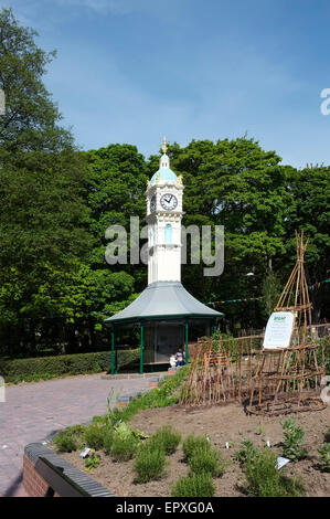 The refurbished Oakwood Clock at Leeds Stock Photo Alamy