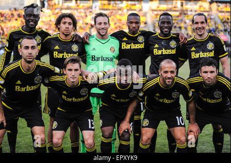 Columbus, Ohio, USA. 22nd May, 2015. Columbus Crew SC pre match photo before a regular season match between Columbus Crew SC and Chicago Fire at Mapfre Stadium in Columbus, OH. Credit:  Brent Clark/Alamy Live News Stock Photo