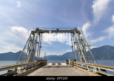 Ferry Dock at Porteau Cove Provincial Park in British Columbia Canada Stock Photo