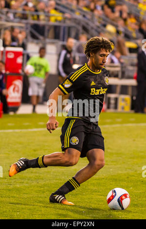 Columbus, Ohio, USA. 22nd May, 2015. Columbus Crew SC defender Chris Klute (3) during the match between Chicago Fire and Columbus Crew SC at MAPFRE Stadium, in Columbus OH. on May 22, 2015. Credit: Dorn Byg Credit:  Cal Sport Media/Alamy Live News Stock Photo