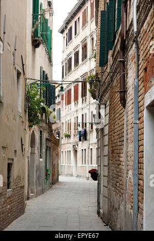 Narrow street in Venice, Italy Stock Photo