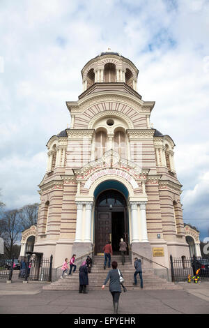 The Nativity of Christ Cathedral (Kristus Piedzimšanas pareizticīgo katedrāle) in Riga, Latvia Stock Photo