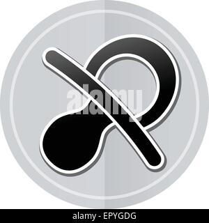 Illustration of baby sticker icon simple design Stock Vector