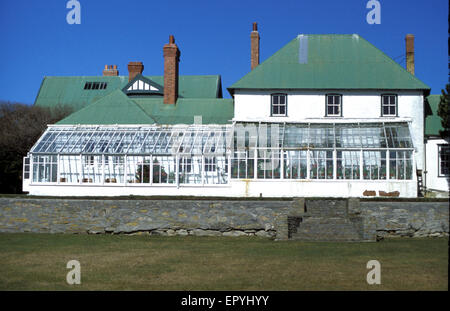 Government House,Port Stanley,The Falkland Islands (British Overseas Territory), in the South Atlantic.picture taken 1986 Stock Photo