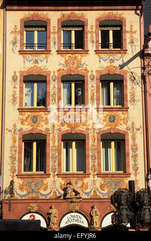 DEU, Germany, Mainz, house at the market place.  DEU, Deutschland, Mainz, Haus am Markt. Stock Photo