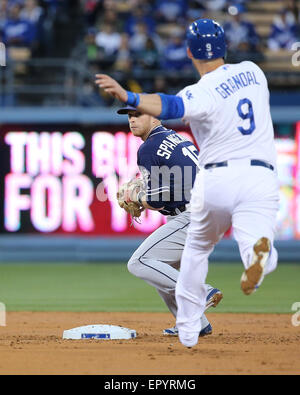 San Diego Padres catcher Yasmani Grandal gets loose before batting