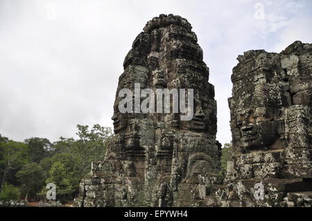 The temple of Angkor Wat near Seim Reap in Cambodia Stock Photo