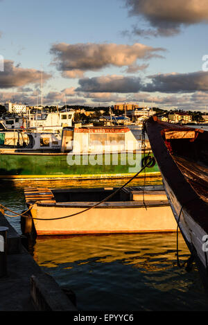 Fishing Boats, Saint John's Harbour, Antigua Stock Photo