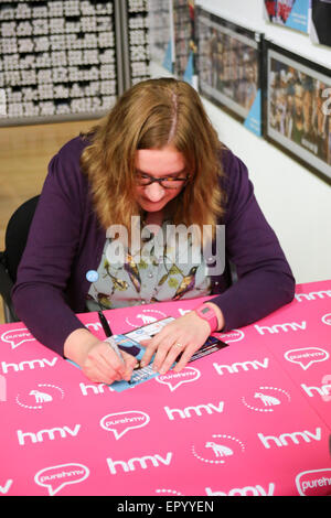 Comedian Sarah Millican promotes her DVD 'Home Bird' at HMV in Newcastle  Featuring: Sarah Millican Where: Newcastle, United Kingdom When: 18 Nov 2014 Credit: WENN.com Stock Photo