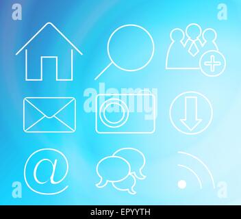 Vector Icon Set for Web. Stock Vector