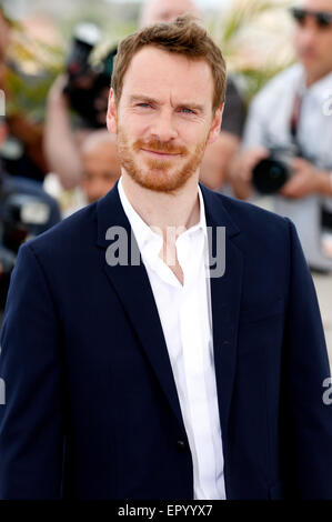 Cannes, France. 23rd May, 2015. Michael Fassbender during the 'Macbeth' photocall at the 68th Cannes Film Festival on May 23, 2015 Credit:  dpa picture alliance/Alamy Live News Stock Photo