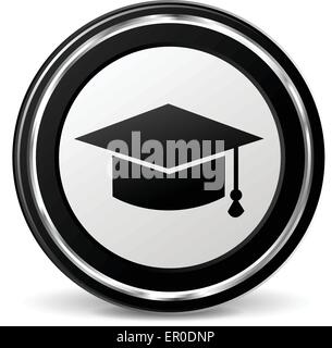 Illustration of education icon on white background Stock Vector