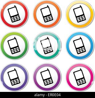 Color icons for Web Design and Mobile Applications set 20. Vector ...