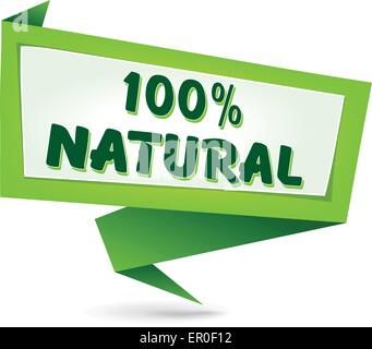 illustration of natural origami icon sign concept Stock Vector