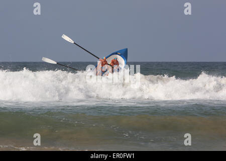 Surfboat races. Surf coast, Victoria, Australia. Stock Photo