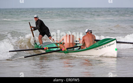 Surfboat races. Surf coast, Victoria, Australia. Stock Photo