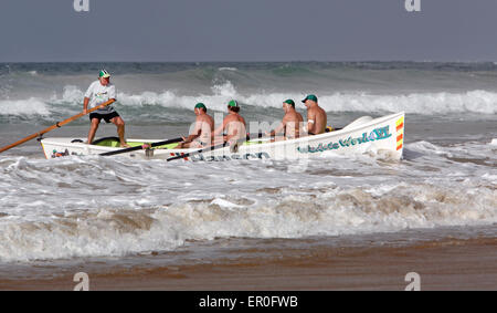 Surfboat races. Surf coast, Victoria, Australia. Stock Photo