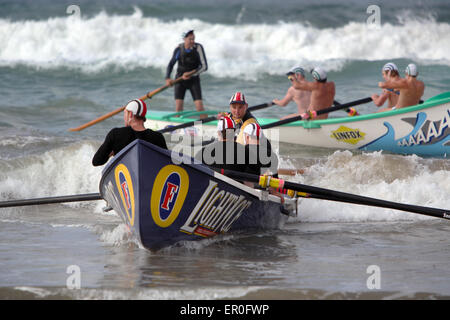 Surfboat races. Surf coast, Victoria, Australia. Stock Photo