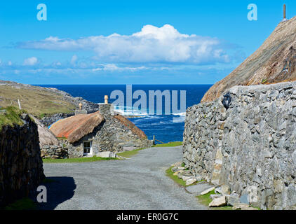 The Gearrannan Blackhouse Village, Isle of Lewis, Outer Hebrides, Scotland UK Stock Photo