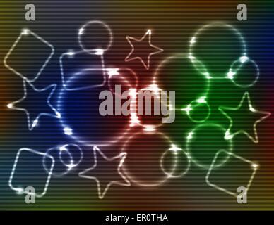 Abstract Shapes Background with Lines Simulating Static Noise Stock Vector