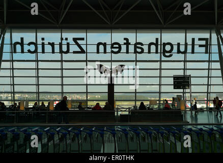 The Airside Center of Zurich International Airport (ZRH), Kloten CH Stock Photo