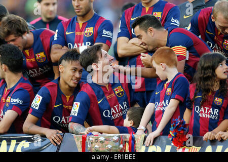 Lionel messi xavi barcelona may hi-res stock photography and