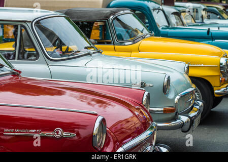 Vintage Skoda on the meeting veteran cars, Prague, Czech republic Stock Photo