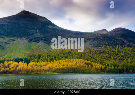 High Stile and Buttermere lake in the Lake District, Cumbria, England. Stock Photo