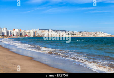 Tangier city and port, coastal landscape, Morocco, Africa Stock Photo