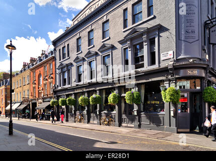 The Marylebone pub; Marylebone High Street & Moxon Street, London; England; UK Stock Photo
