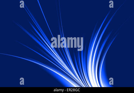 abstract blue background and digital wave with motion blur Stock Photo