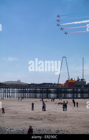 Blackpool, Lancashire, UK. 25th May, 2015. Red Arrow SkyForce Opens ...