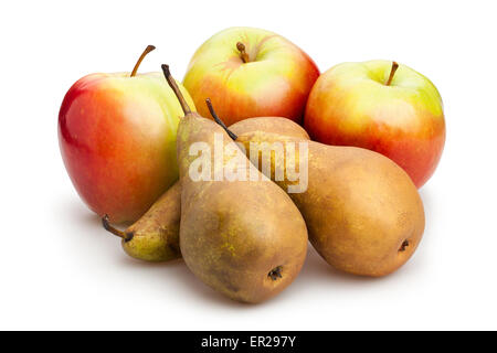 apple and pear isolated Stock Photo