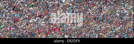 May 24, 2015: Indianapolis, IN - A general view of the crowd during the Indianapolis 500 IndyCar race at the Indianapolis Motor Speedway in Indianapolis, IN - Mike Wulf/CSM Stock Photo