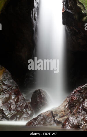 Chorro las Yayas waterfalls at El Barrigon, near El Cope, Cocle province, Republic of Panama. Stock Photo