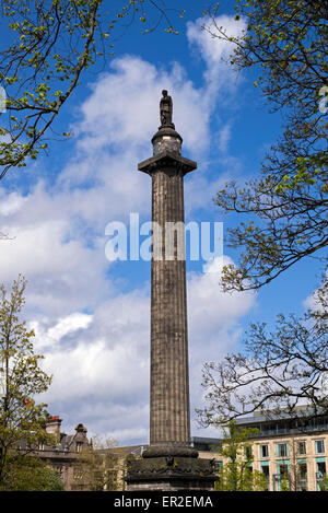 The controversial  Melville Monument, commemorating Henry Dundas, the first Viscount Melville in St Andrew Square, Edinburgh, Scotland, UK. Stock Photo