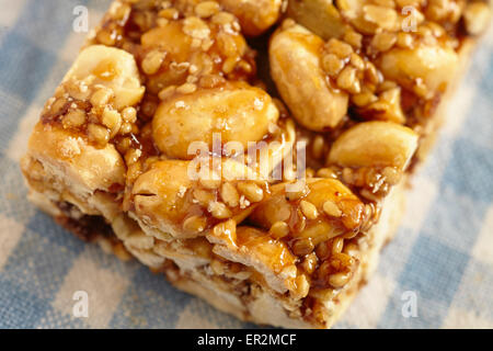 Mexican mixed nut candy bar Stock Photo