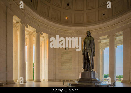 The Thomas Jefferson Memorial is a presidential memorial in Washington, D.C. Stock Photo