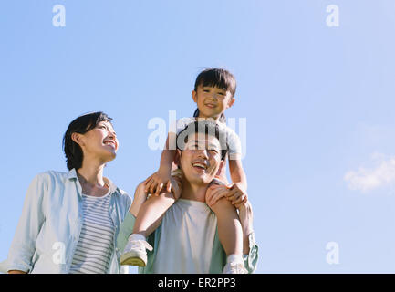 Japanese dad and daughter Stock Photo - Alamy