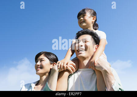 Japanese dad and daughter Stock Photo - Alamy