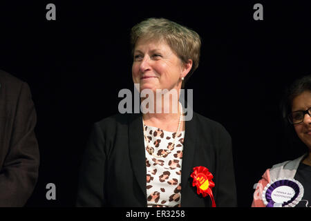 Gisela Stuart Labour MP for Edgbaston Birmingham since 1997 pictured retaining her seat at the general election 2015 Stock Photo